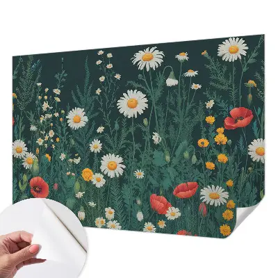 Papier peint photo grand format pour le mur fleurs sauvages