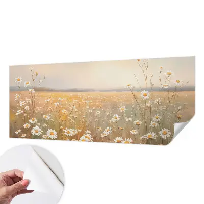 Papier peint photo sur tissu non tissé prairie fleurie