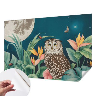 Papier peint tendance chambre adulte Mesačné safari
