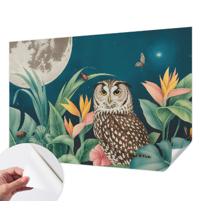 Papier peint tendance chambre adulte Mesačné safari