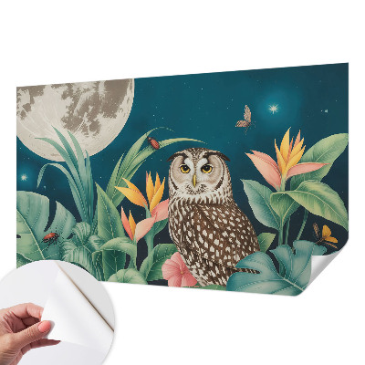 Papier peint tendance chambre adulte Mesačné safari