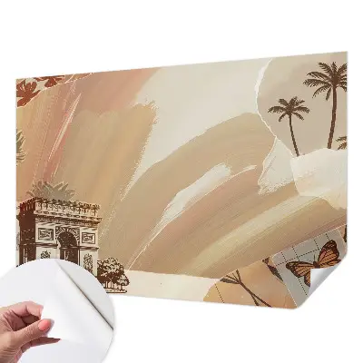 Papier peint photo imprimé sur tissu non tissé Voyage exotique