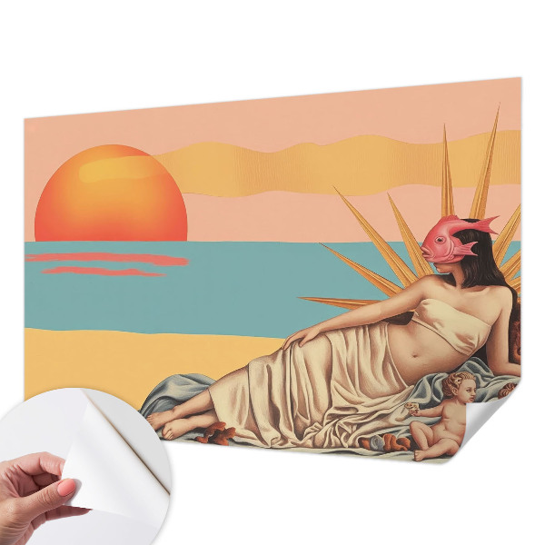 Papier peint chambre adulte cocooning Západ surrealizmu