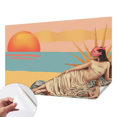 Papier peint chambre adulte cocooning Západ surrealizmu