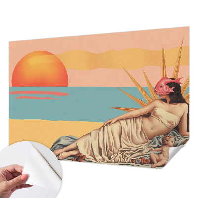 Papier peint chambre adulte cocooning Západ surrealizmu