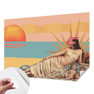 Papier peint chambre adulte cocooning Západ surrealizmu