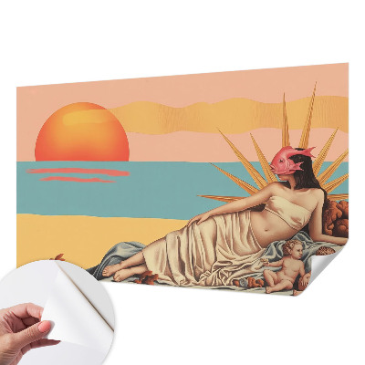 Papier peint chambre adulte cocooning Západ surrealizmu