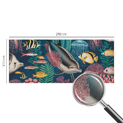 Papier peint tête de lit chambre adulte Podvodná fauna
