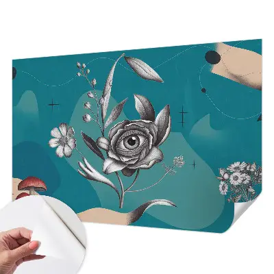 Papier peint photo sur tissu non tissé Œil de fleur