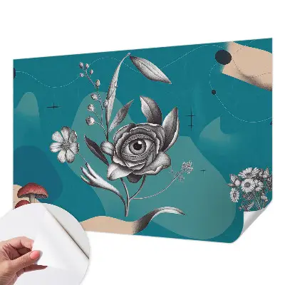 Papier peint photo sur tissu non tissé Œil de fleur