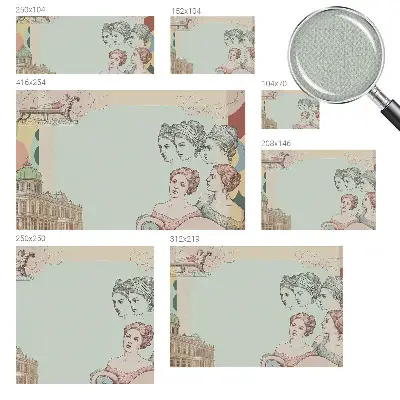 Papier peint photo grand format pour le mur Collage classique