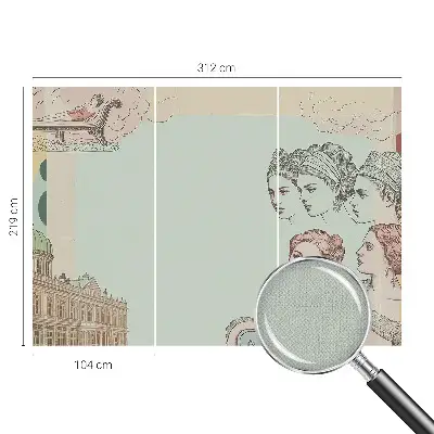 Papier peint photo grand format pour le mur Collage classique