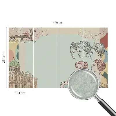 Papier peint photo grand format pour le mur Collage classique
