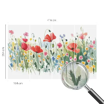 Papier peint photographique intissé prairie d'été