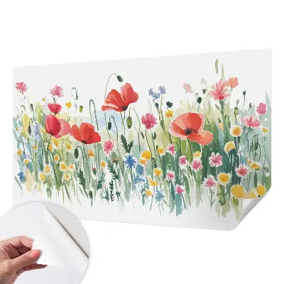 Papier peint photographique intissé prairie d'été