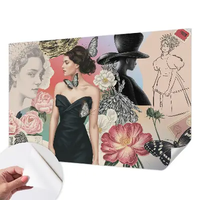 Papier peint photo grand format pour le mur Fleurs et portraits