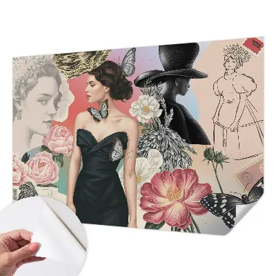 Papier peint photo grand format pour le mur Fleurs et portraits