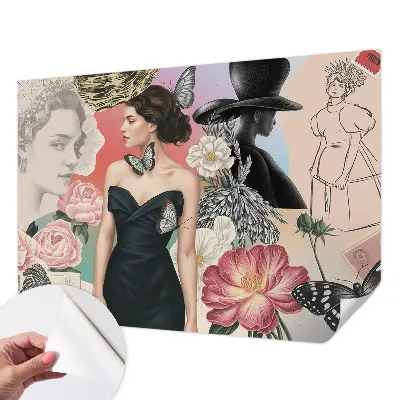 Papier peint photo grand format pour le mur Fleurs et portraits