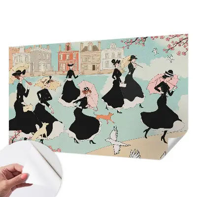 Papier peint intissé Femmes marchant