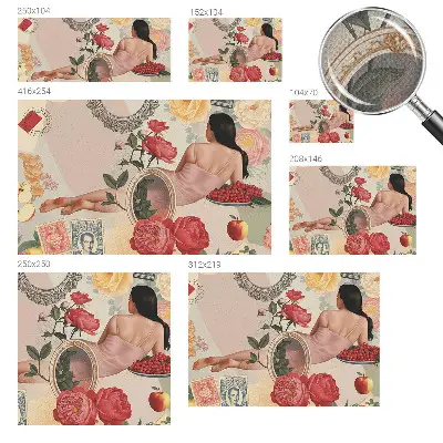 Papier peint intissé imprimé élégance florale