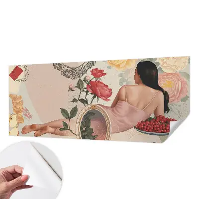 Papier peint intissé imprimé élégance florale