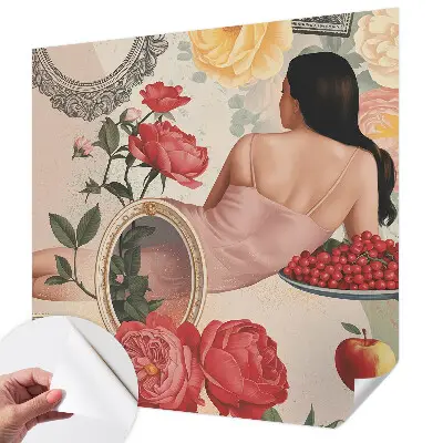 Papier peint intissé imprimé élégance florale