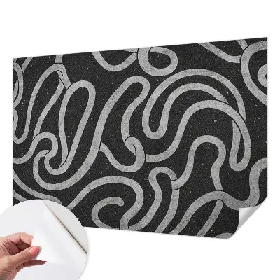 Papier peint photo imprimé sur tissu non tissé Formes torsadées