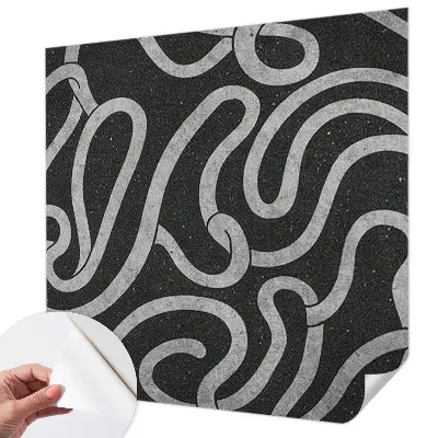 Papier peint photo imprimé sur tissu non tissé Formes torsadées