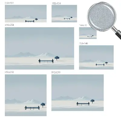 Papier peint photo sur tissu non tissé Paysage minimaliste
