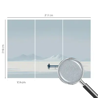 Papier peint photo sur tissu non tissé Paysage minimaliste