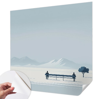 Papier peint photo autocollant Minimalistická krajina