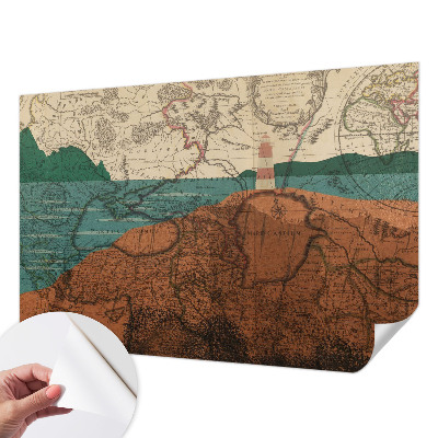 Papier peint chambre ado Historická mapa