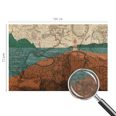 Papier peint chambre ado Historická mapa