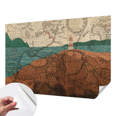 Papier peint chambre ado Historická mapa