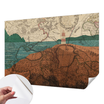 Papier peint chambre ado Historická mapa