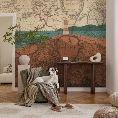 Papier peint chambre ado Historická mapa
