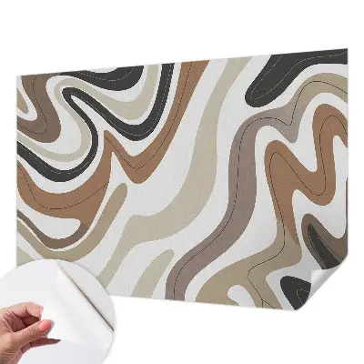 Papier peint intissé imprimé Vagues harmonieuses