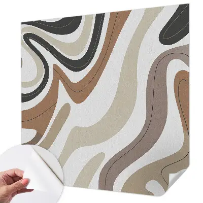 Papier peint intissé imprimé Vagues harmonieuses