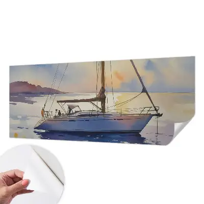Papier peint photo grand format pour le mur Voilier Ouest