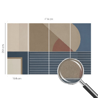 Papier peint tête de lit chambre adulte Harmonická geometria