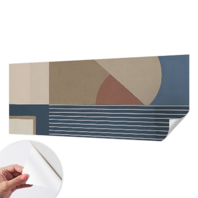 Papier peint tête de lit chambre adulte Harmonická geometria
