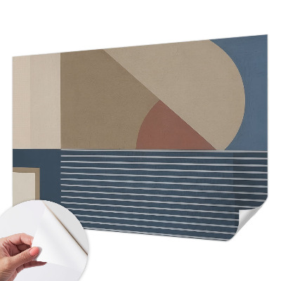 Papier peint tête de lit chambre adulte Harmonická geometria