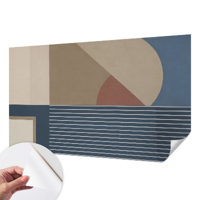 Papier peint tête de lit chambre adulte Harmonická geometria