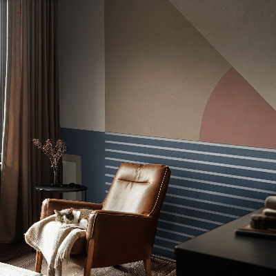 Papier peint tête de lit chambre adulte Harmonická geometria