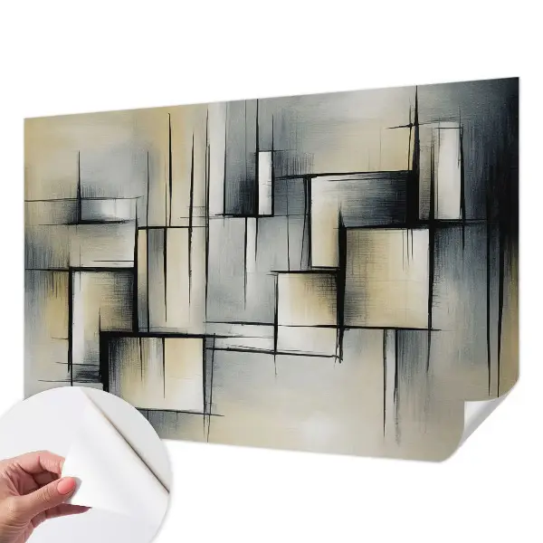 Papier peint photo imprimé sur tissu non tissé Géométrie abstraite