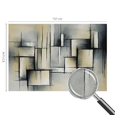 Papier peint photo imprimé sur tissu non tissé Géométrie abstraite
