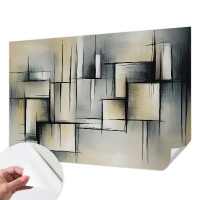 Papier peint photo imprimé sur tissu non tissé Géométrie abstraite