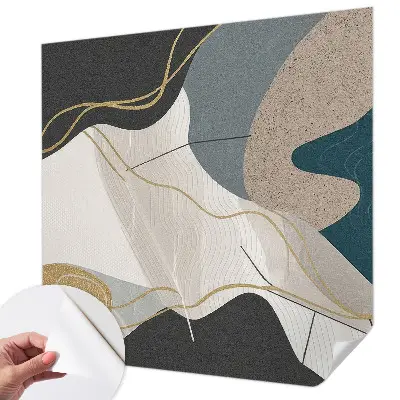 Papier peint photographique intissé formes abstraites