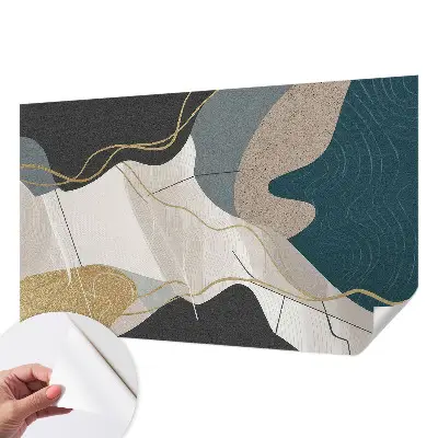 Papier peint photographique intissé formes abstraites