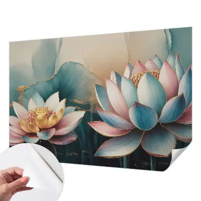 Papier peint photographique sur tissu non tissé Lotus de l'harmonie